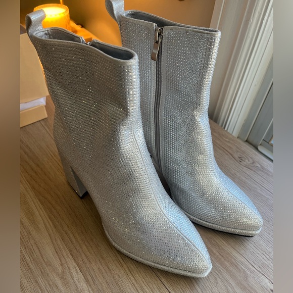 NEW Rhinestone Ankle Boots - Picture 6 of 10